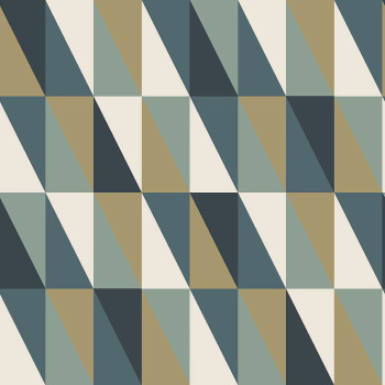 Non-woven wallpaper, colored triangles 139197, Art Deco, Esta