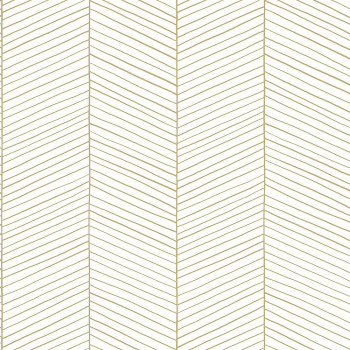 White-gold non-woven stripes wallpaper 139135, Art Deco, Esta