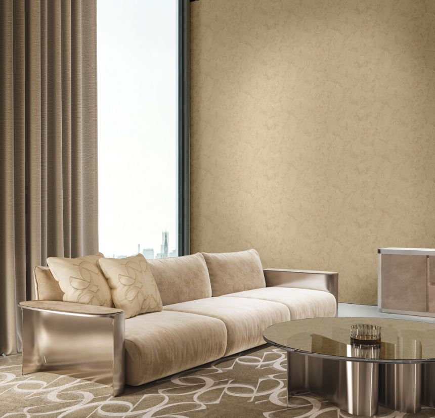 Luxury non-woven wallpaper with a stucco pattern, Z64825, Elie Saab, Zambaiti Parati