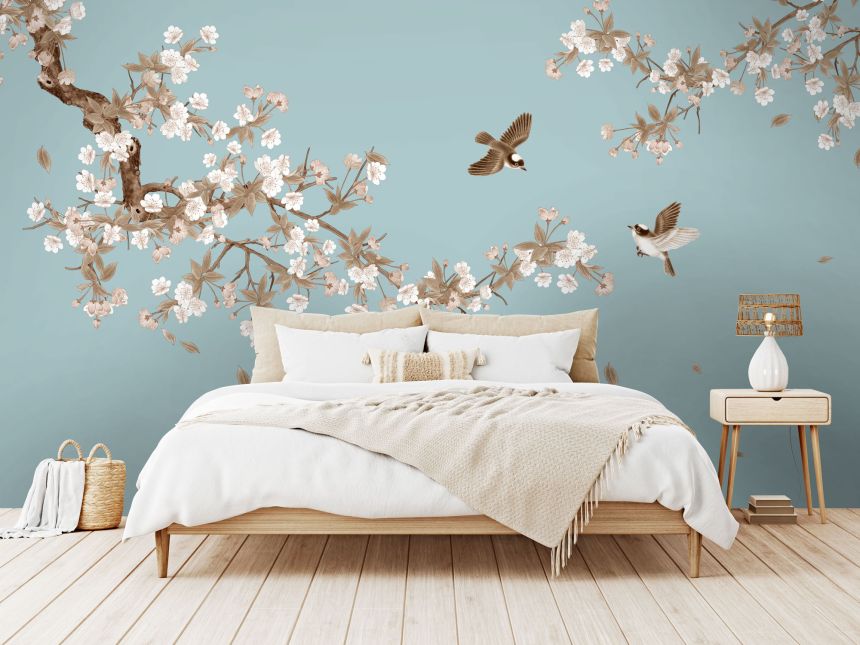 Custom Wall Mural, Branches, Birds, 10183, Vavex