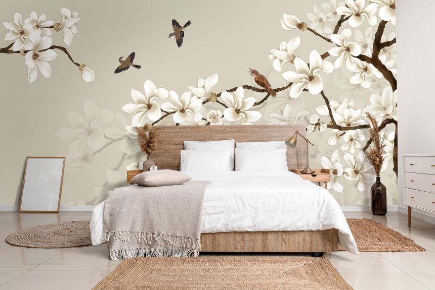 Custom Wall Mural, Trees, Birds, 10184, Vavex