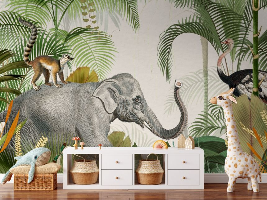 Custom Wall Mural, Jungle Animals, 10186, Vavex
