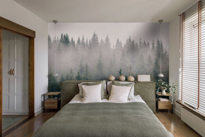 Custom Wall Mural, Mist Over the Forest, 10197, Vavex