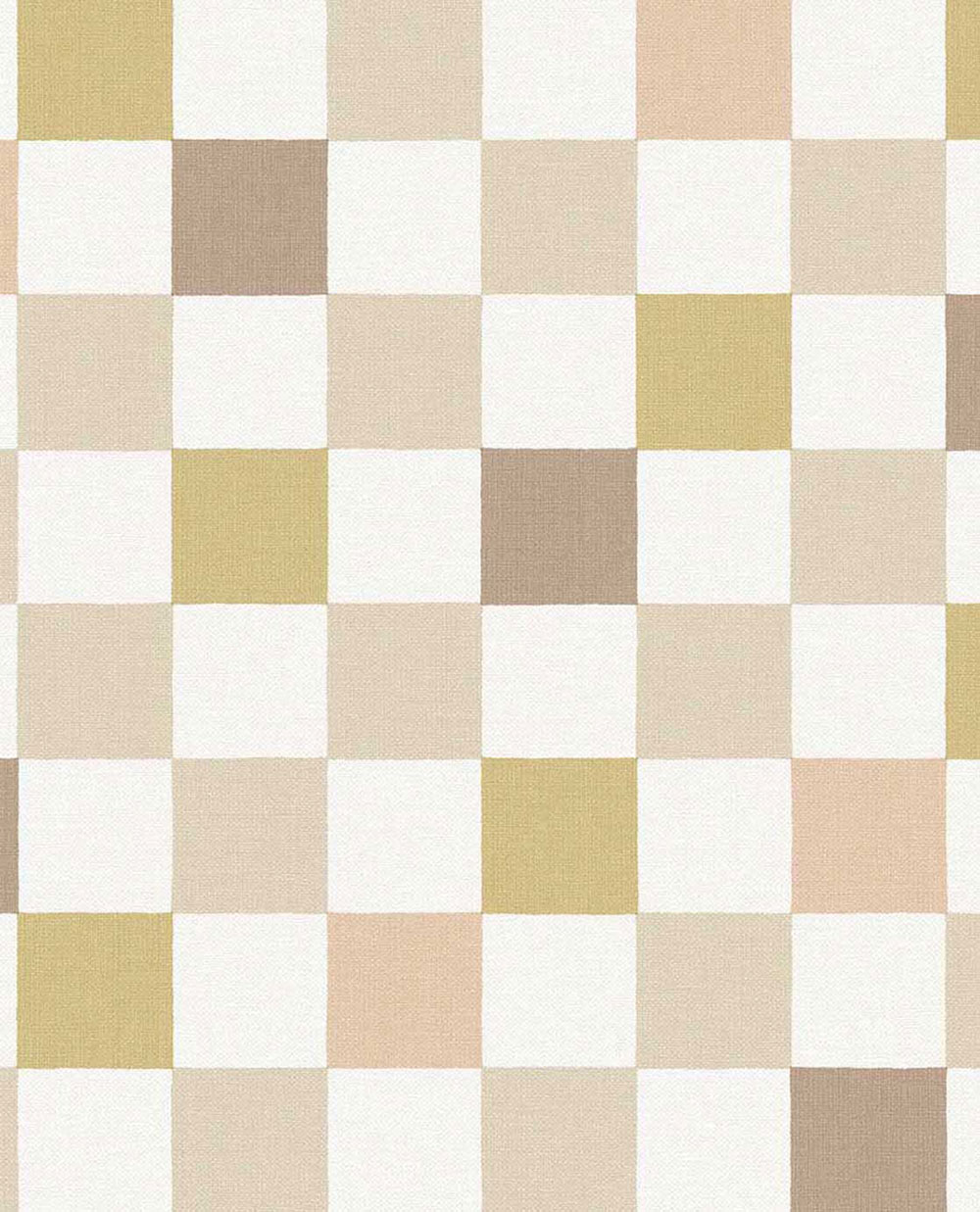 Wallpaper, pink, beige, checked fabric effect, 363145, Tiny Treasures, Eijffinger