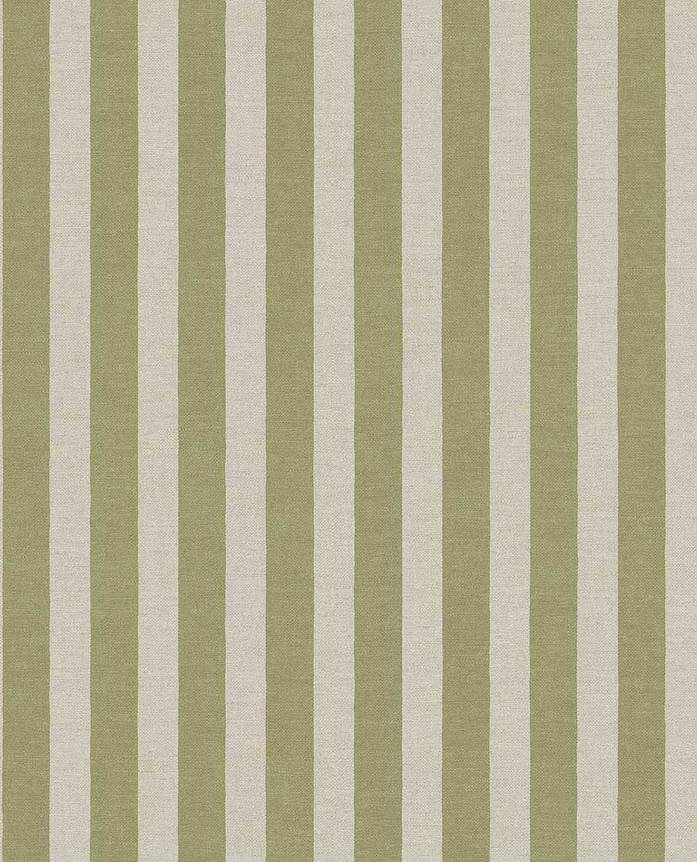 Wallpaper, green, cream-grey, striped fabric effect, 363156, Tiny Treasures, Eijffinger