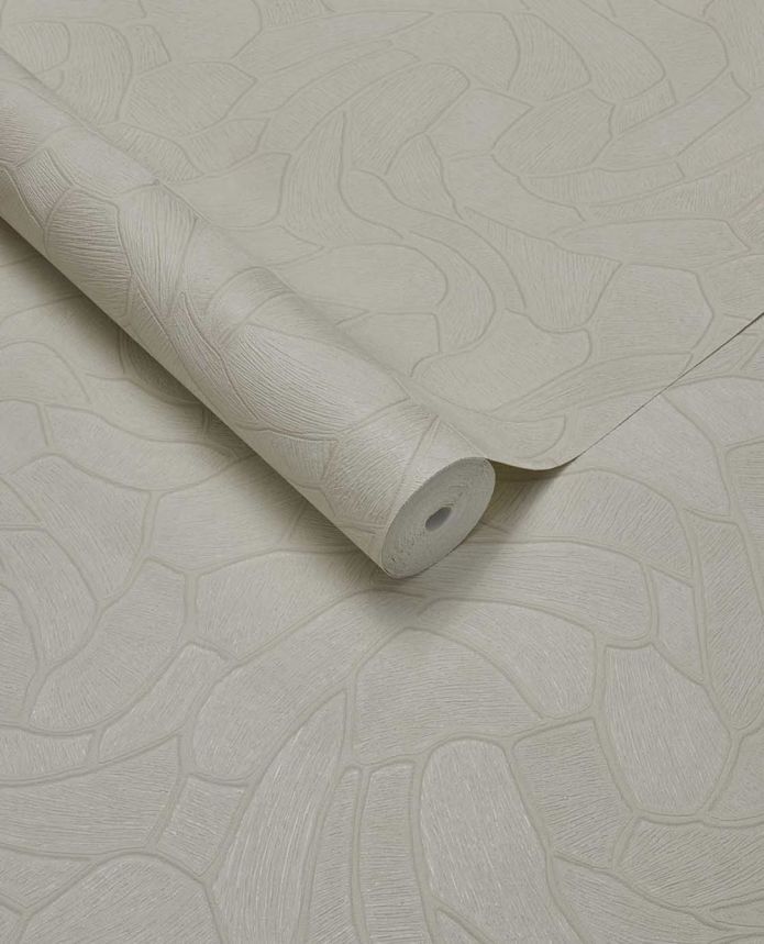Geometric wallpaper, cream, stone, 363210, Calm Crafted, Eijffinger