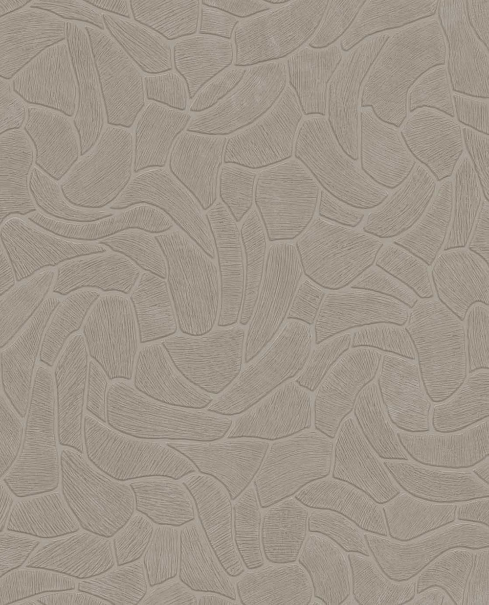 Geometric wallpaper, grey-brown, stone, 363216, Calm Crafted, Eijffinger