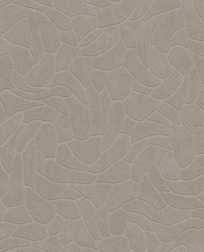 Geometric wallpaper, grey-brown, stone, 363216, Calm Crafted, Eijffinger