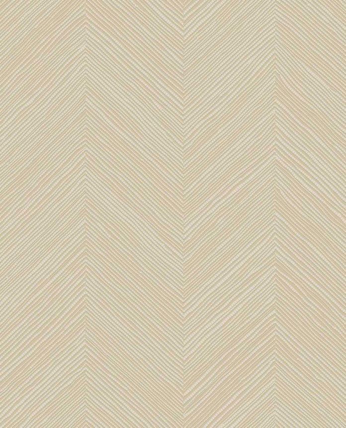 Geometric wallpaper, cream-yellow, woven mat effect, 363233, Calm Crafted, Eijffinger