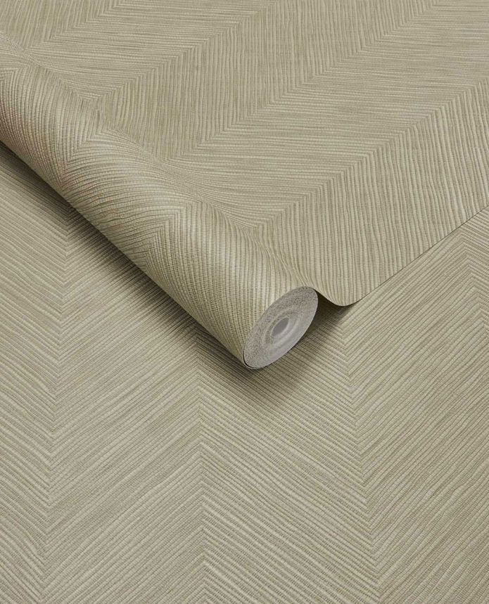 Geometric wallpaper, grey-green, woven mat effect, 363236, Calm Crafted, Eijffinger