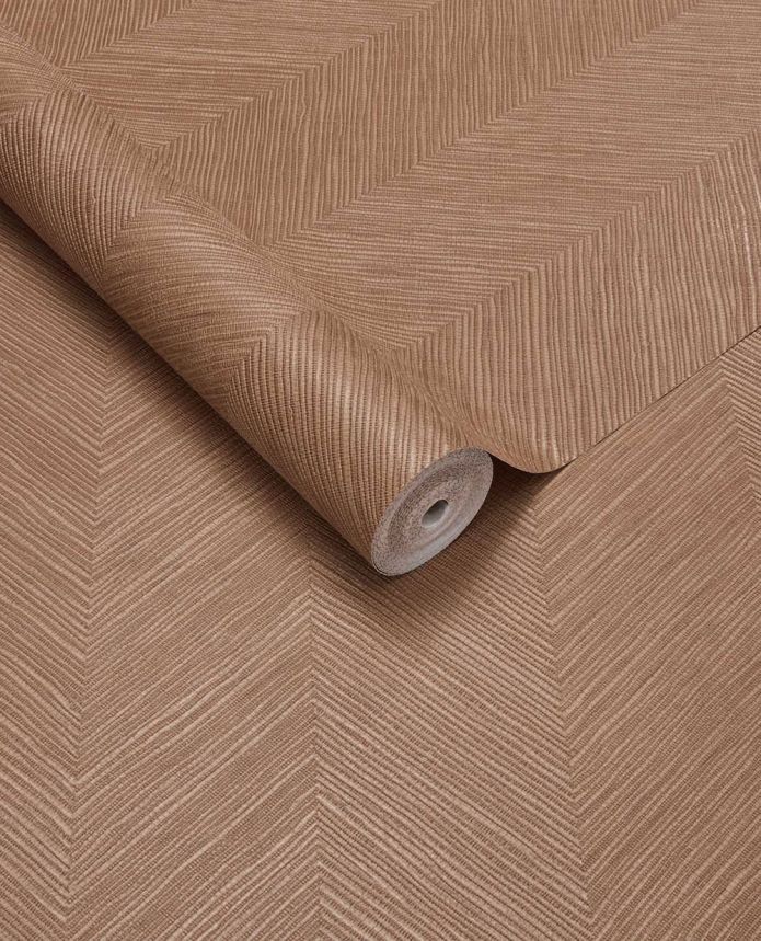 Geometric wallpaper, brown-red, woven mat effect, 363239, Calm Crafted, Eijffinger