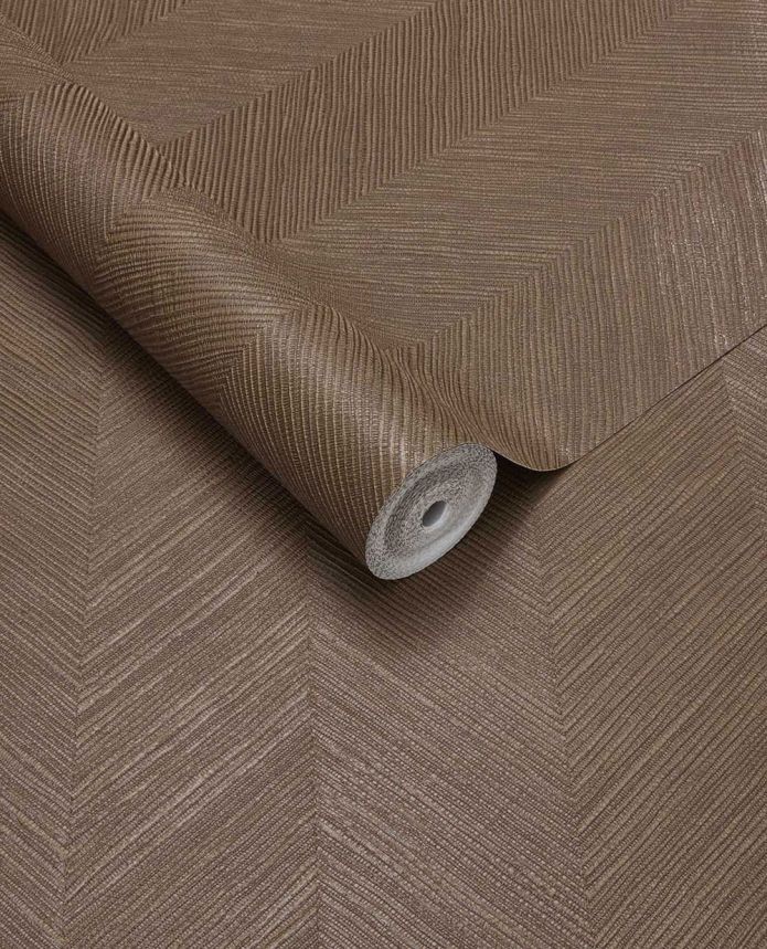 Geometric wallpaper, dark brown, woven mat effect, 363241, Calm Crafted, Eijffinger