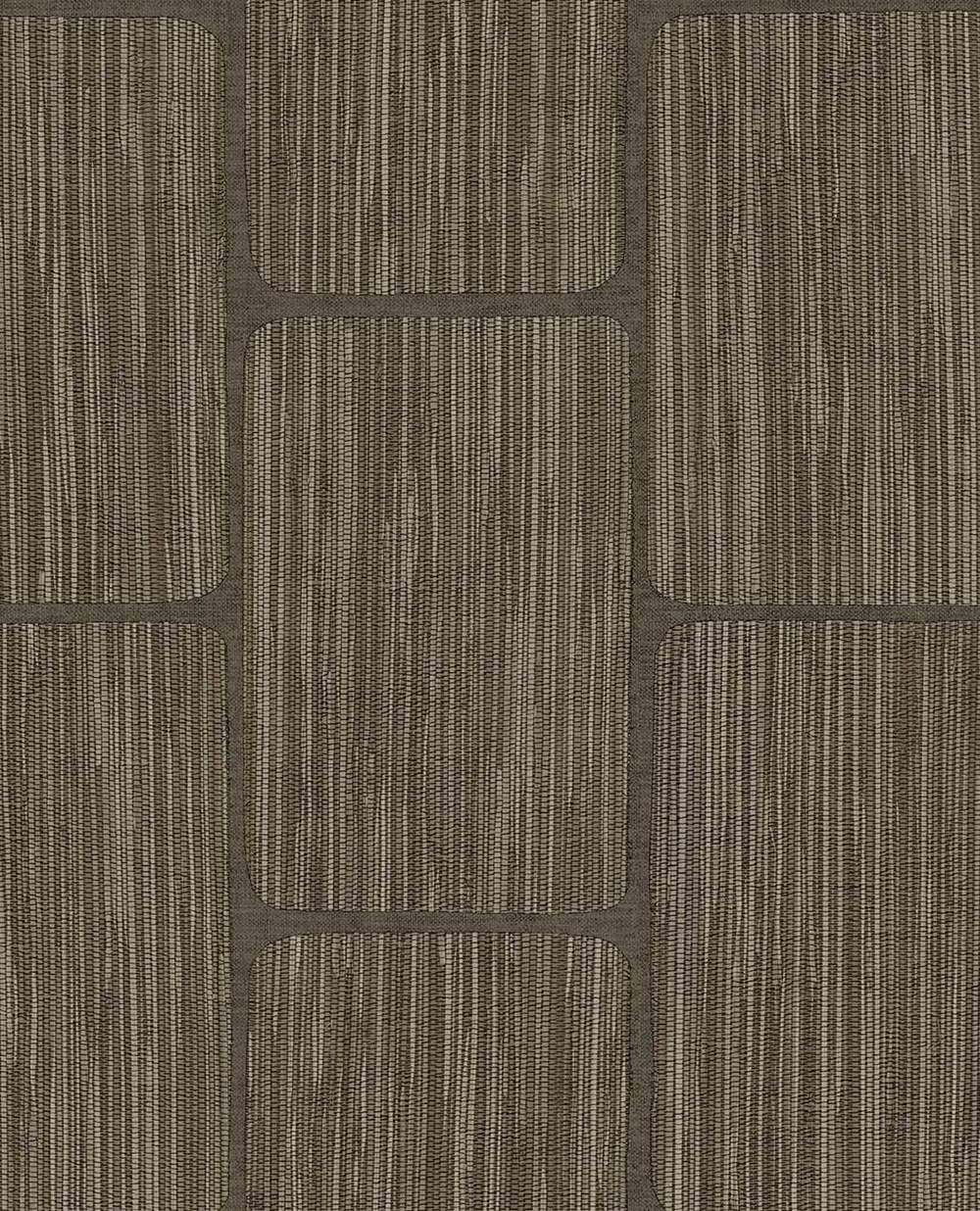 Geometric wallpaper, brown, 363250, Calm Crafted, Eijffinger