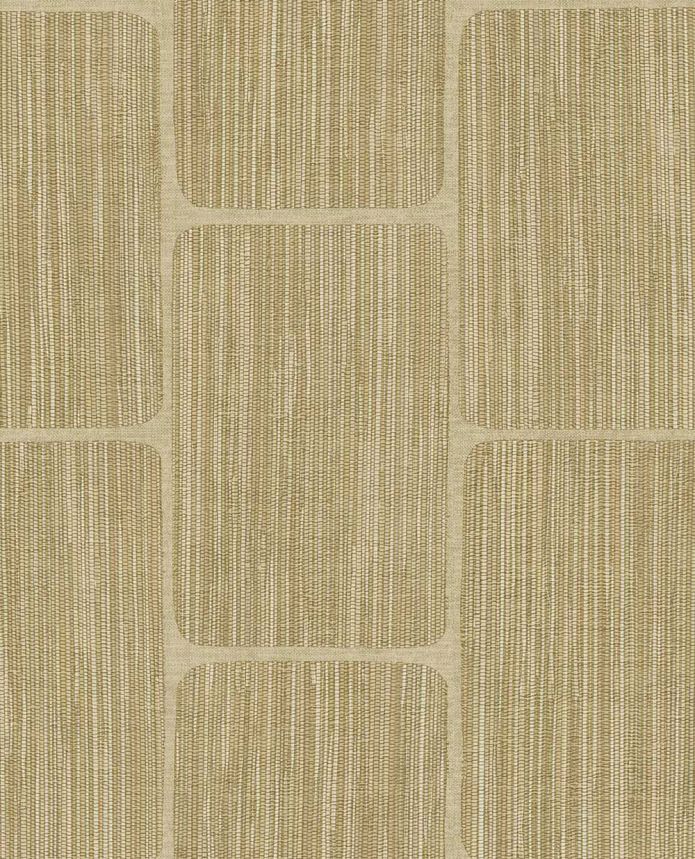 Geometric wallpaper, sandy yellow, 363251, Calm Crafted, Eijffinger