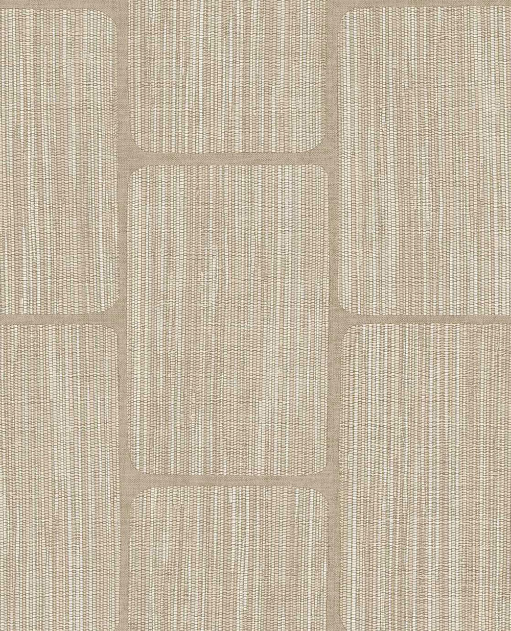 Geometric wallpaper, brown-beige, 363255, Calm Crafted, Eijffinger