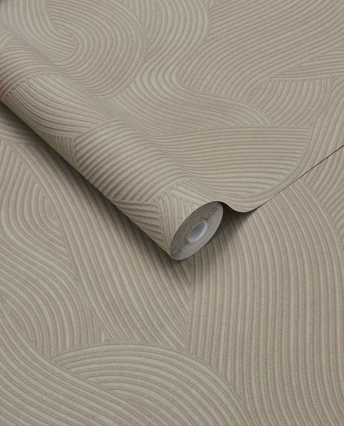 Wallpaper, grey, waves, 363272, Calm Crafted, Eijffinger
