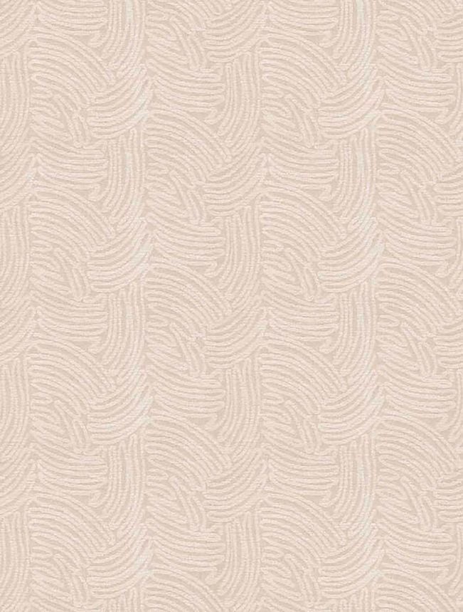 Mural wallpaper, cream-beige, knitted fabric effect, 363281, Calm Crafted, Eijffinger
