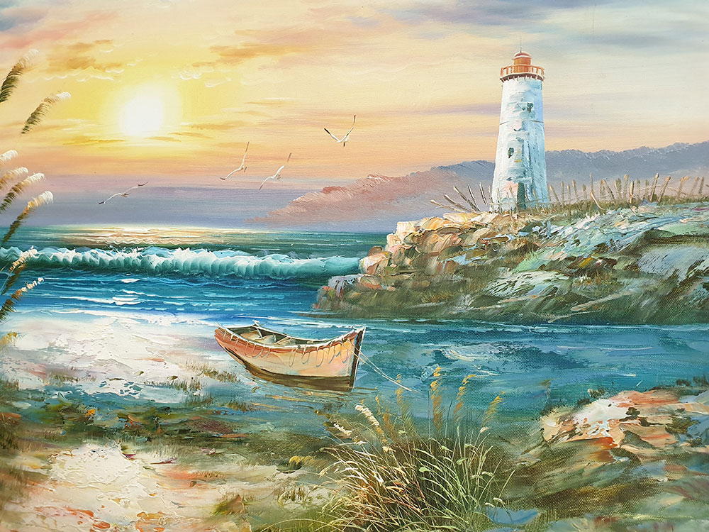 Custom Wall Murals, Lighthouse and Sea, 10200, Vavex
