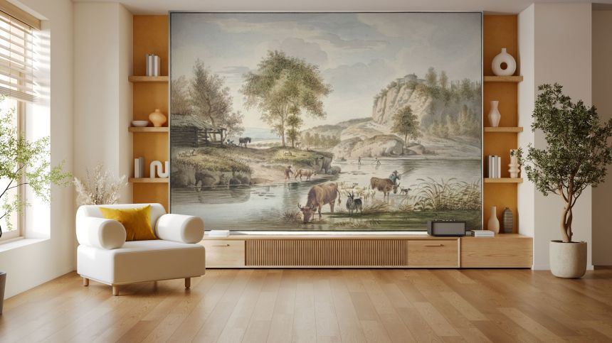 Custom Wall Murals, Animals by the River, 10209, Vavex