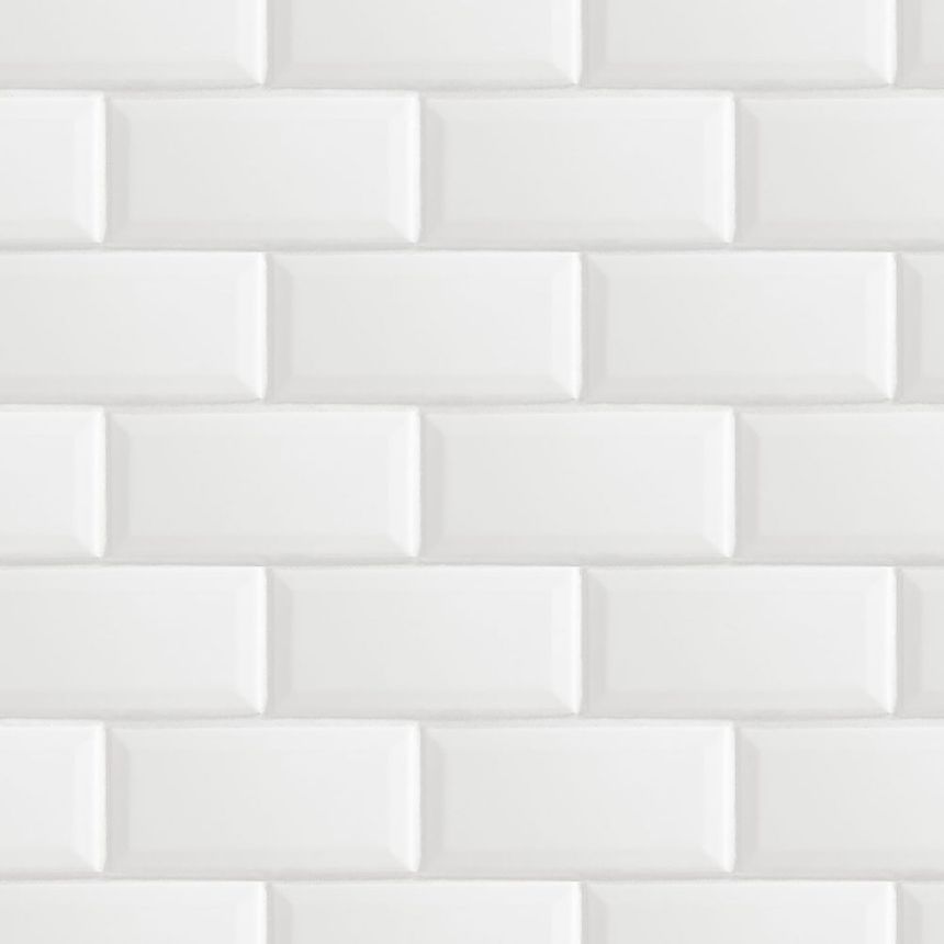 3d wallpaper for wall pattern of gray tiles 139120, Black & White, Esta
