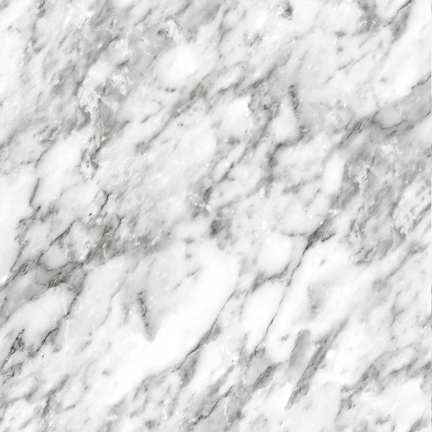 Non-woven wallpaper, black and white marble 139119, Black & White, Esta