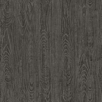 Non-woven wallpaper metallic gray-brown, imitation wood 347559, Matières - Wood, Origin