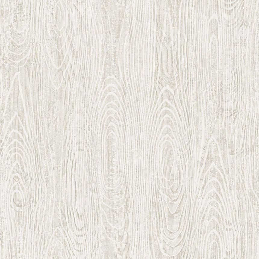 Metallic gray-beige non-woven wallpaper, wood imitation 347554, Matières - Wood, Origin