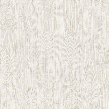 Metallic gray-beige non-woven wallpaper, wood imitation 347554, Matières - Wood, Origin