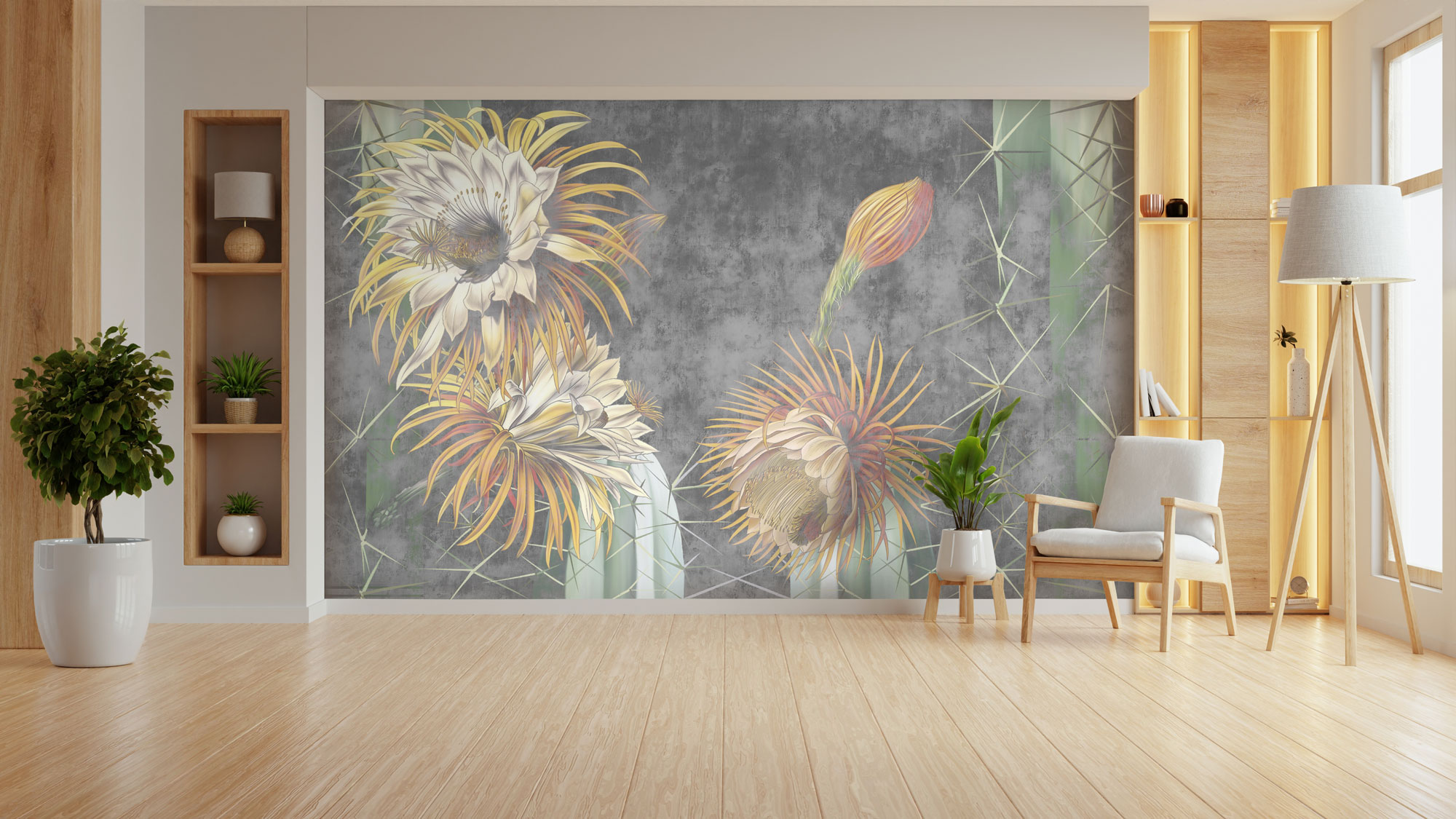Custom wall murals, Blooming cacti, 10231, Vavex