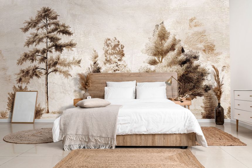 Custom wall murals, Illustrated landscape, trees, 10253, Vavex