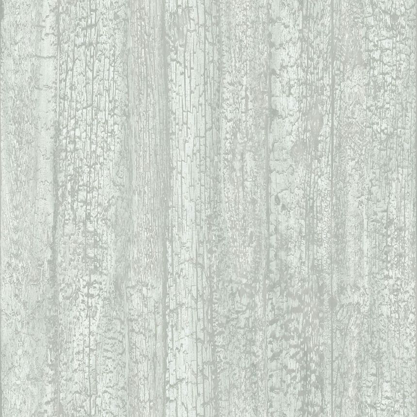Gray-green non-woven wallpaper Wood, imitation wood 347529, Matières - Wood, Origin
