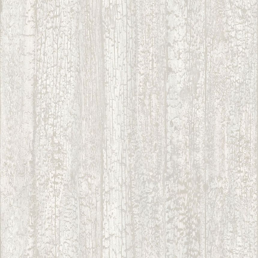 Non-woven wallpaper gray, imitation wood 347528, Matières - Wood, Origin