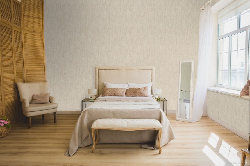Coarse Fabric Effect Wallpaper, Beige-Cream, RE521022, Renaissance, Design ID