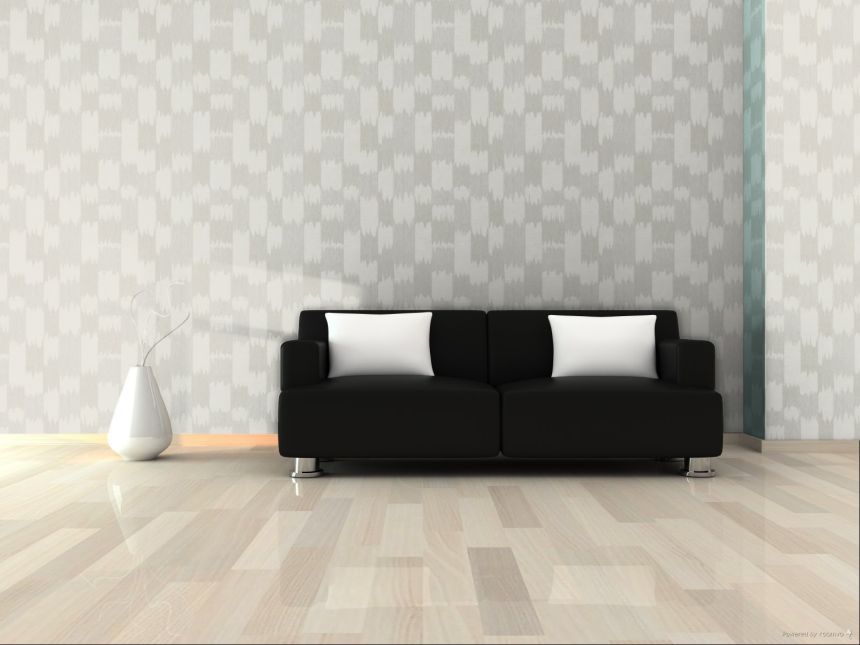 Abstract Wallpaper, Grey-Silver, White, Stripes, RE521031, Renaissance, Design ID