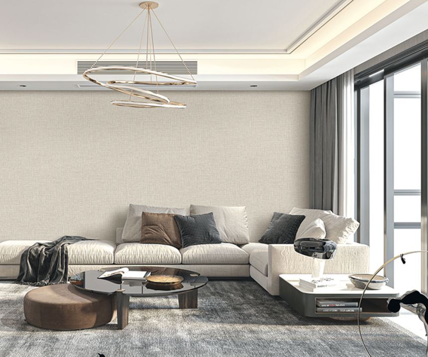 Mélange Fabric Effect Wallpaper, Grey, Pale Blue, RE521044, Renaissance, Design ID