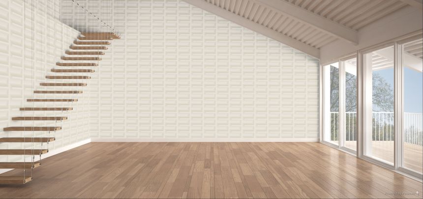 3D Wallpaper, White, RE521071, Renaissance, Design ID