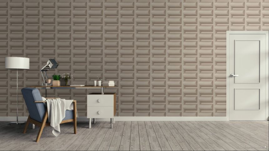 3D Wallpaper, Beige, RE521074, Renaissance, Design ID
