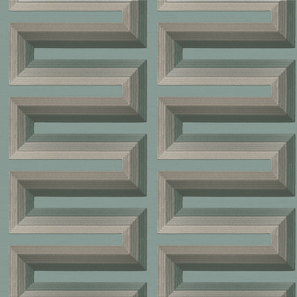 3D Wallpaper, Turquoise, RE521075, Renaissance, Design ID