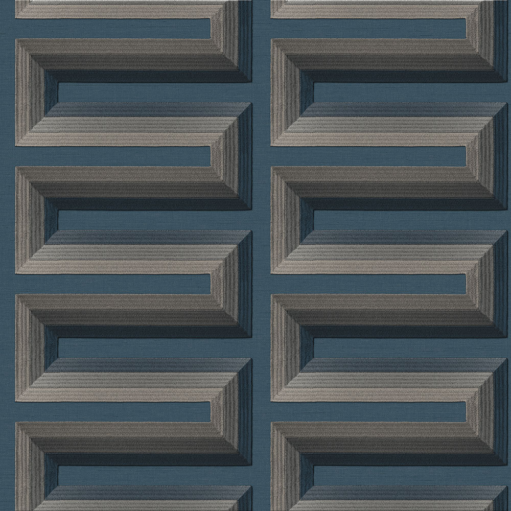 3D Wallpaper, Dark Blue, RE521076, Renaissance, Design ID