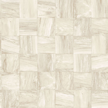 Gray-beige non-woven wallpaper Wood, imitation wood paneling 347517, Matières - Wood, Origin