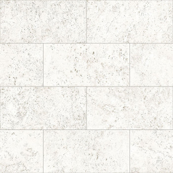 Gray-white non-woven wallpaper, imitation of stone cladding 347580, Matières - Stone, Origin