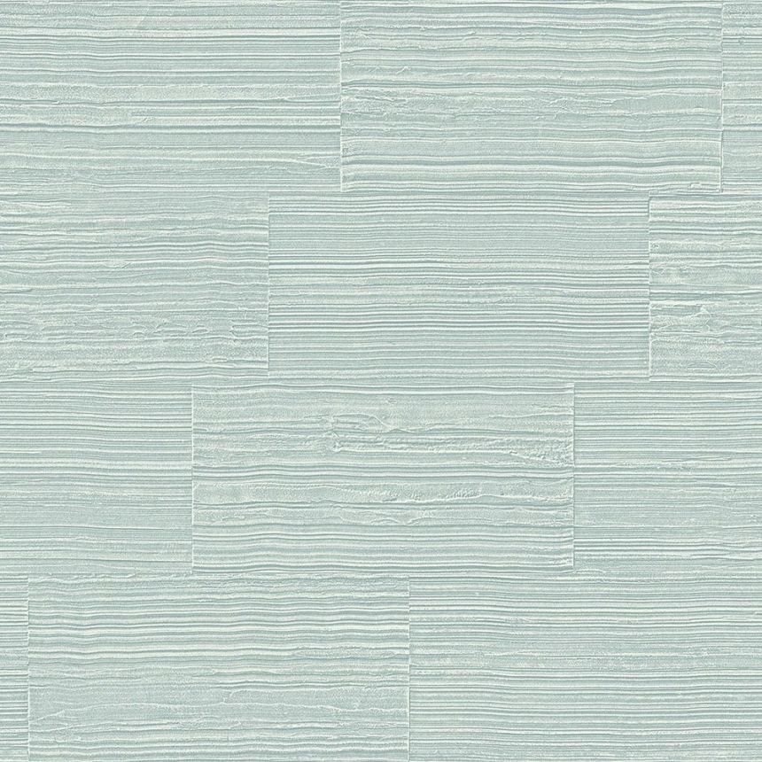 Non-woven wallpaper, imitation of green-cream stone cladding 347577, Matières - Stone, Origin