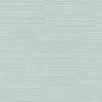Non-woven wallpaper, imitation of green-cream stone cladding 347577, Matières - Stone, Origin