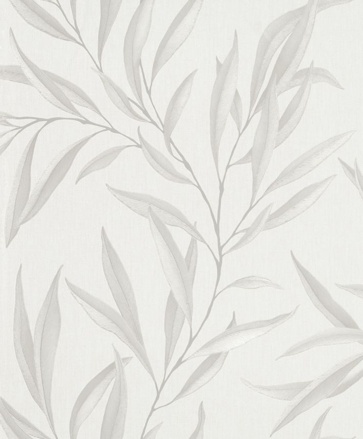 Non-woven wallpaper, beige, brown, leaves, twigs, S 32204, Wohndesign 2026, Marburg