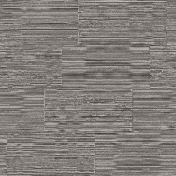 Non-woven wallpaper, imitation of gray-beige stone cladding 347573, Matières - Stone, Origin