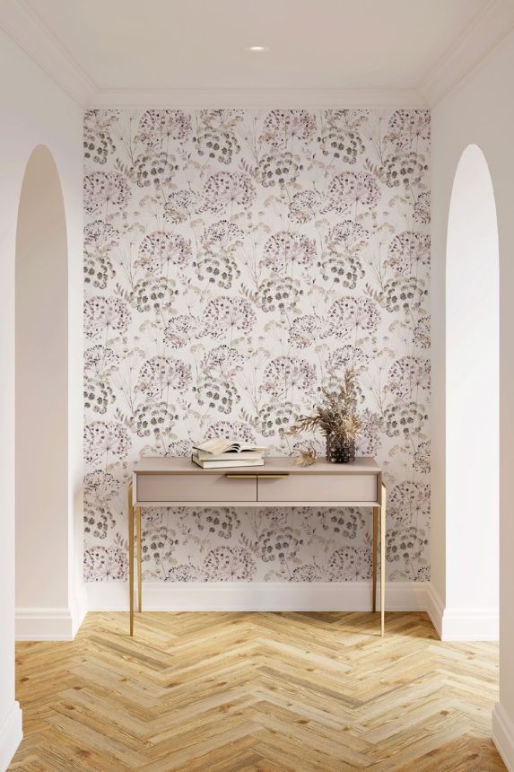 Non-woven wallpaper, pink, Meadow Flowers, S 35638, Wohndesign 2026, Marburg