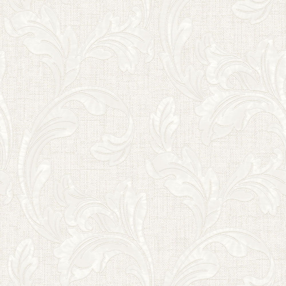 Non-woven wallpaper, off-white, leaves, Z40003, Tradizione Italiana 3, Zambaiti Parati