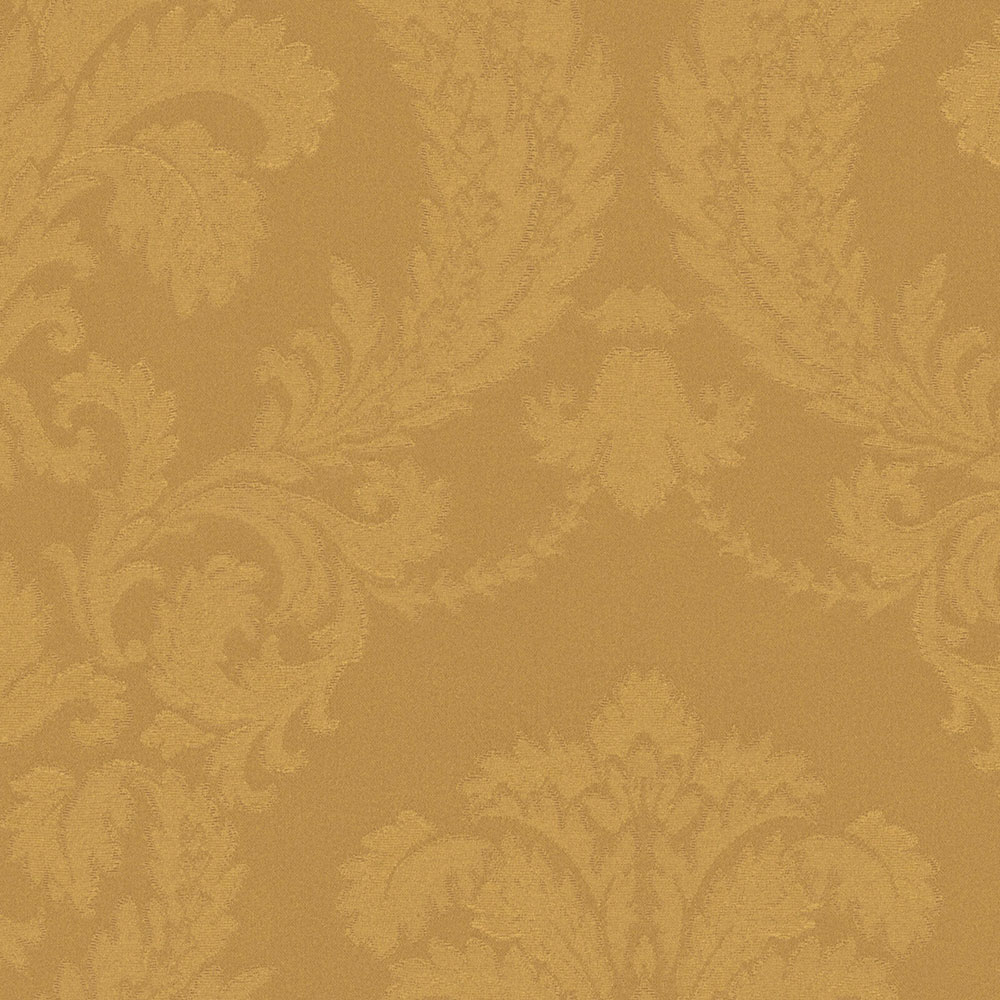 Castle-patterned non-woven wallpaper, mustard gold, Z40015, Tradizione Italiana 3, Zambaiti Parati