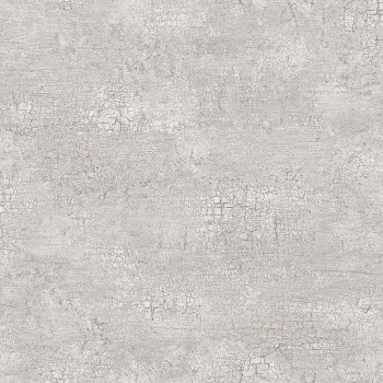 Non-woven wallpaper gray with an effect of cracks 347565, Matières - Stone, Origin