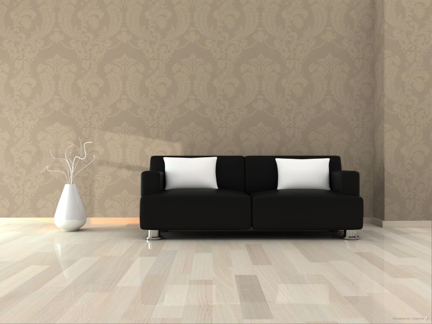 Castle-pattern non-woven wallpaper, light beige, Z40019, Tradizione Italiana 3, Zambaiti Parati
